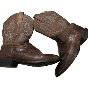 Ariat Heritage Stockman Western Boot Men's Round Toe Leather Boots Size 11.5 D
